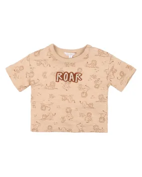 FOX & FINCH LION ROAR PRINT TEE