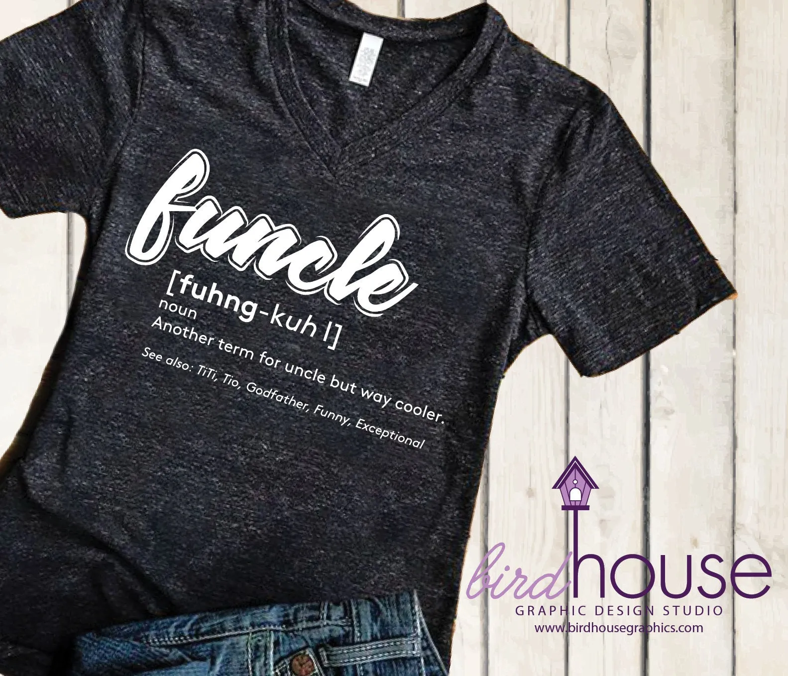 Funcle Shirt, Funny Shirt, Personalized, Any Color, Customize, Gift