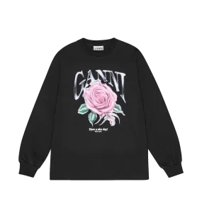 GANNI Rose Long Sleeve T-shirt