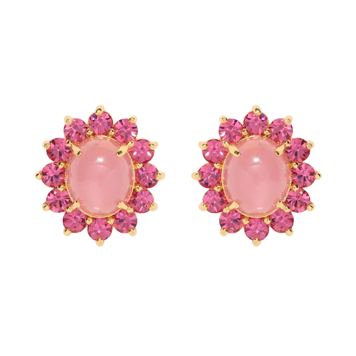 Georgie Stud Earrings in Pink