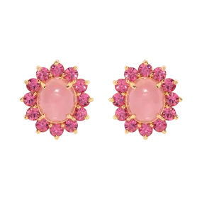 Georgie Stud Earrings in Pink