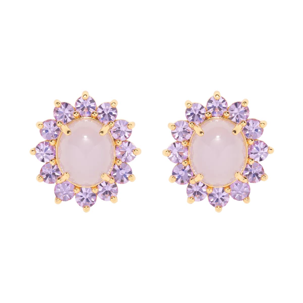 Georgie Stud Earrings in Violet