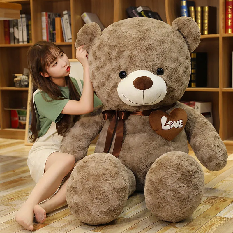 Giant Fuzzy Brown Life Size Teddy Bear( 3ft)