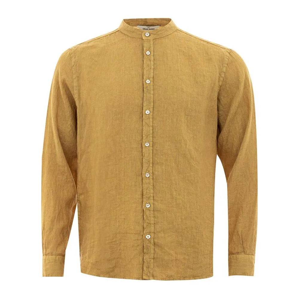 Gran Sasso Gold Linen Elegance Men's Shirt