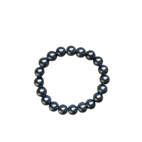 Gunmetal Pearl 10mm Bracelet