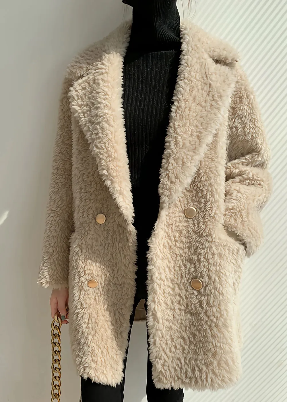 High Pile Wool Fleece Coat