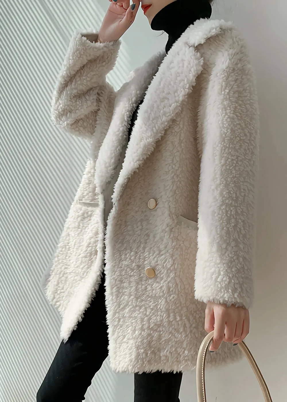 High Pile Wool Fleece Coat