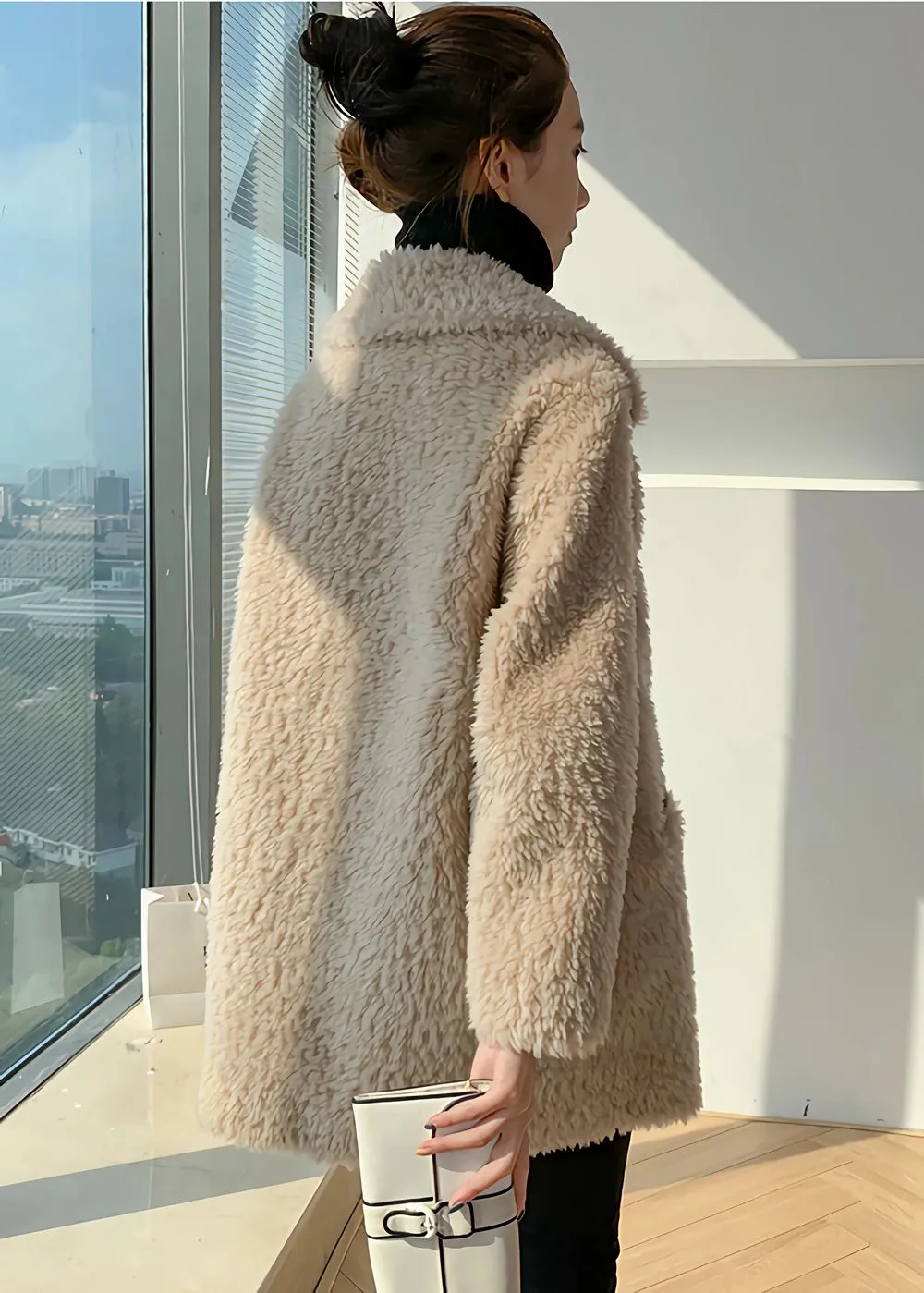 High Pile Wool Fleece Coat