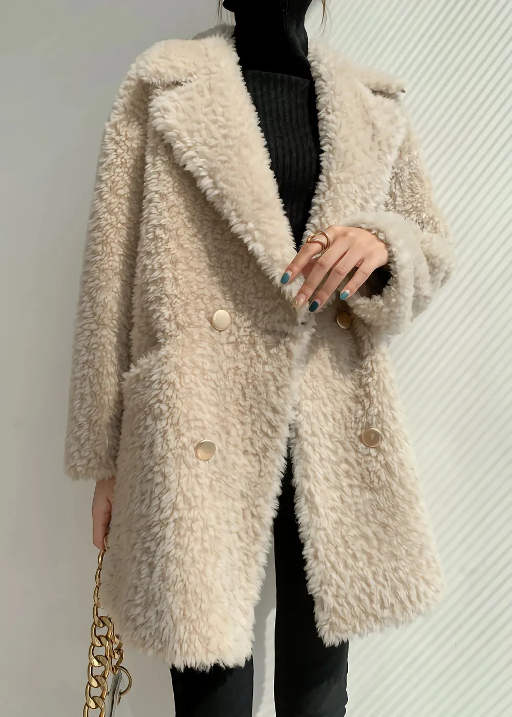 High Pile Wool Fleece Coat