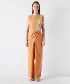 Ipekyol Solid Twist Detailed Trousers Caramel