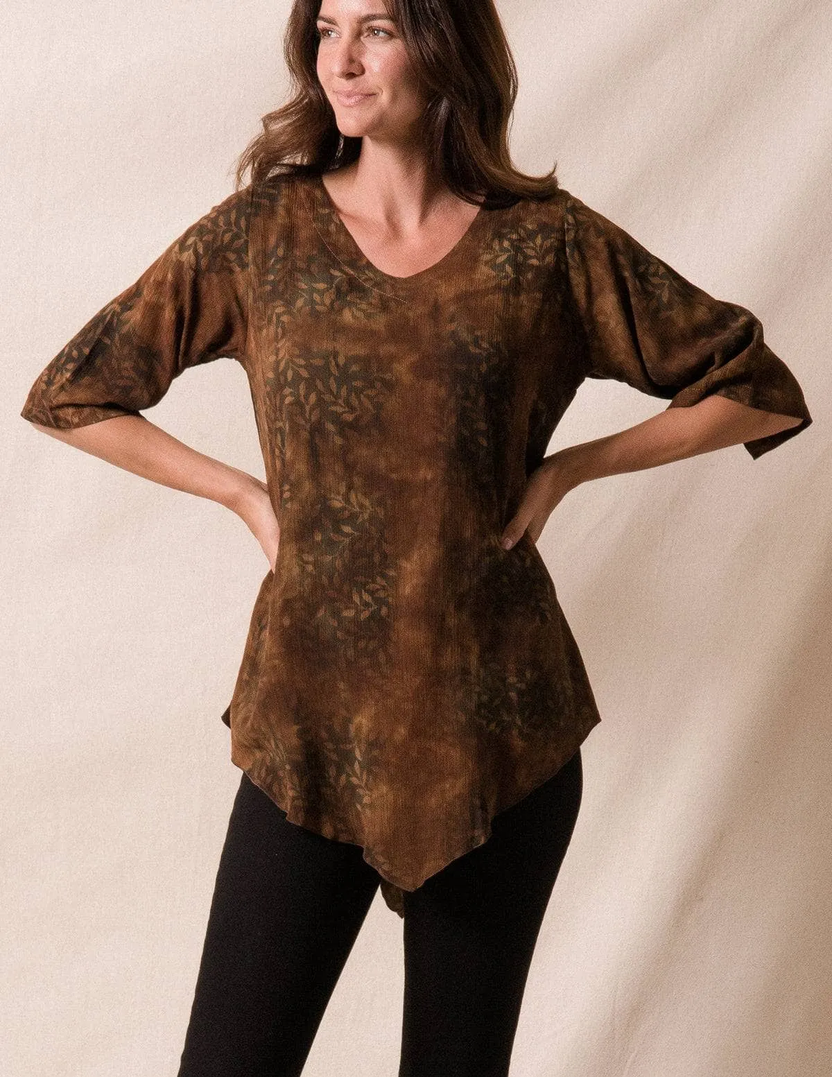 Island Batik Tunic - Earth - Medium Only