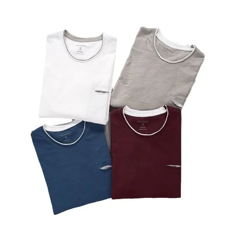 Japanese Style Men's Clothing Long Sleeve Cotton