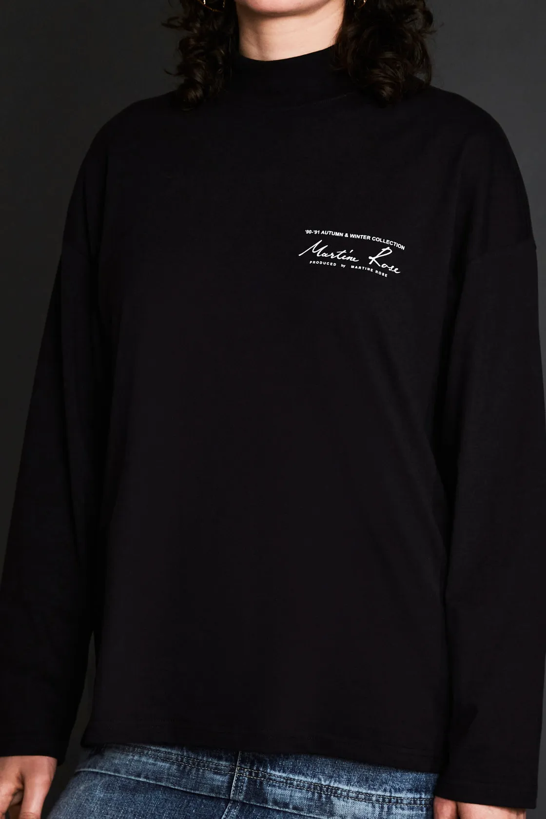 Jersey Funnel Neck in Black