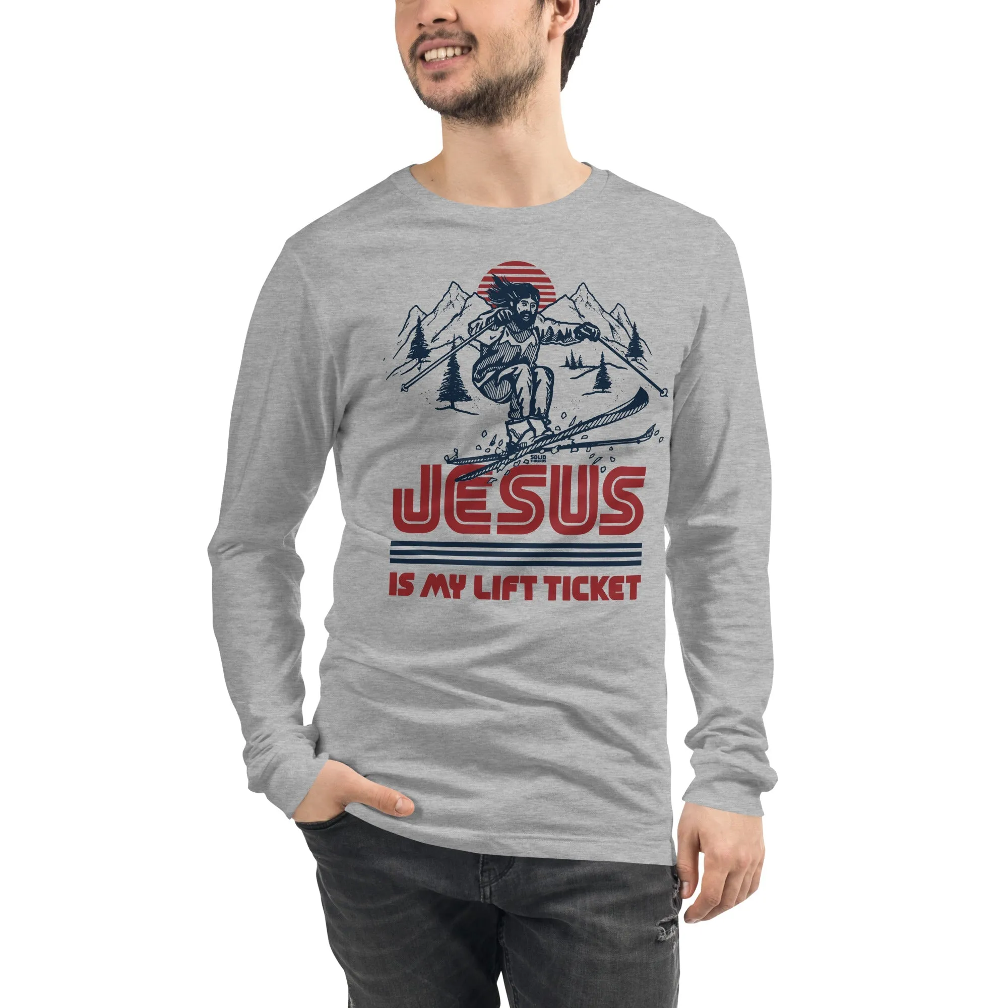 Jesus Is My Lift Ticket Long Sleeve T-Shirt