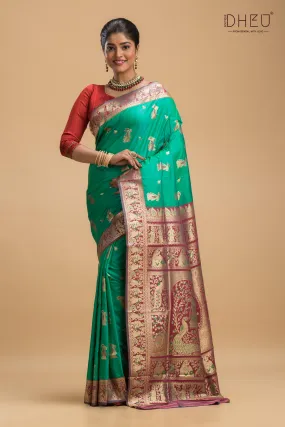 Kangulashya - Swarnachari Silk Saree