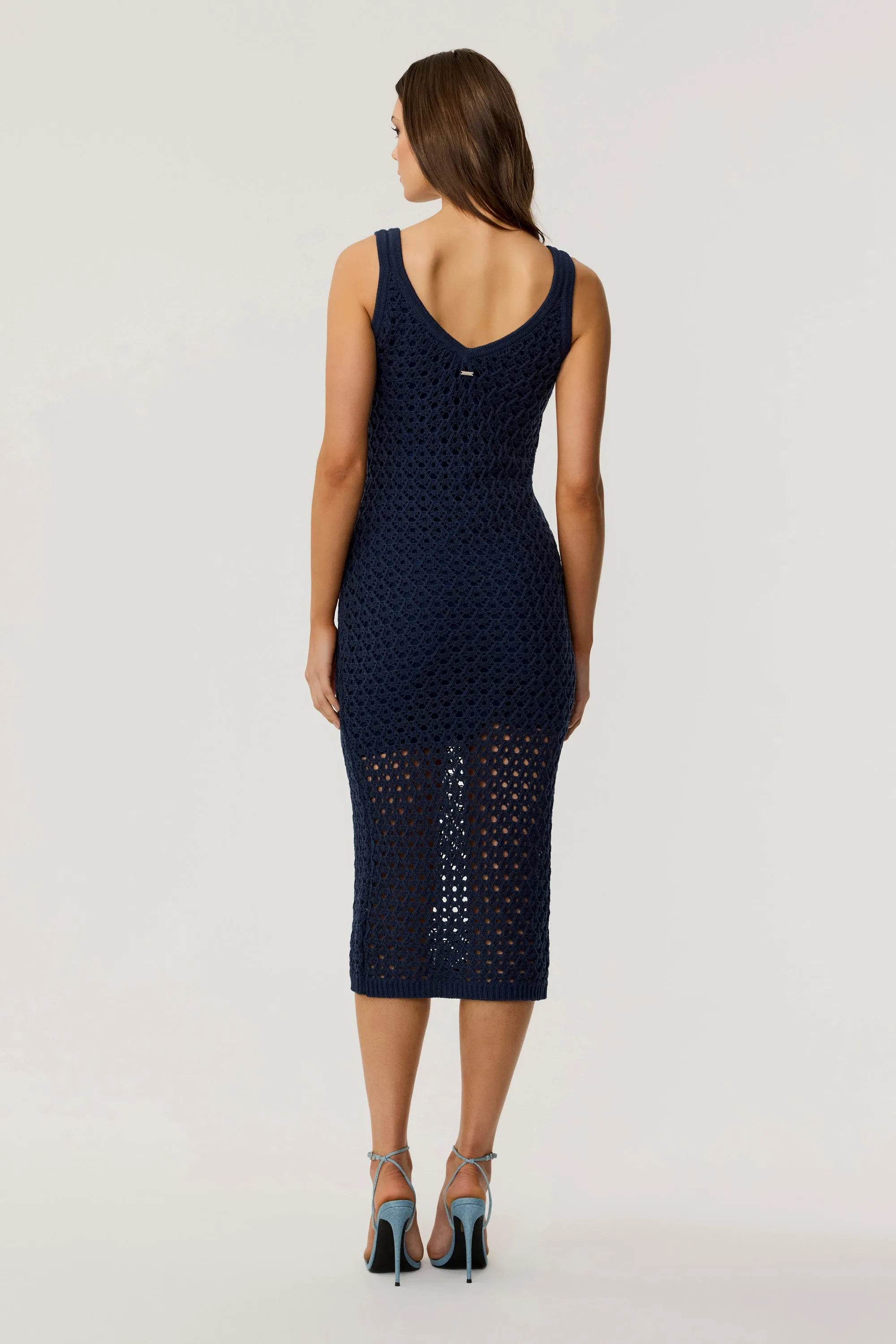 Kayla Crochet Midi Dress