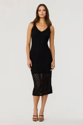 Kayla Crochet Midi Dress