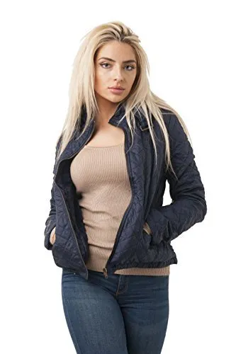 Khanomak Long Sleeve Quilted Hood Jacket With Faux Fur Lining