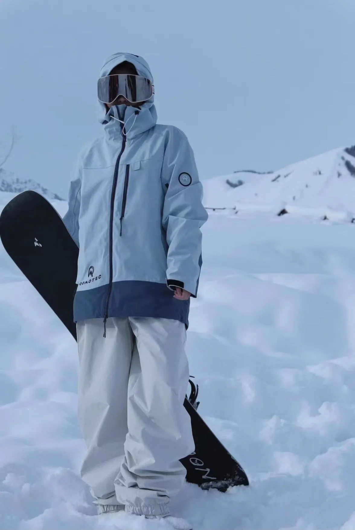 La Qomotec Haze Blue Snowboarding/Skiing Suit