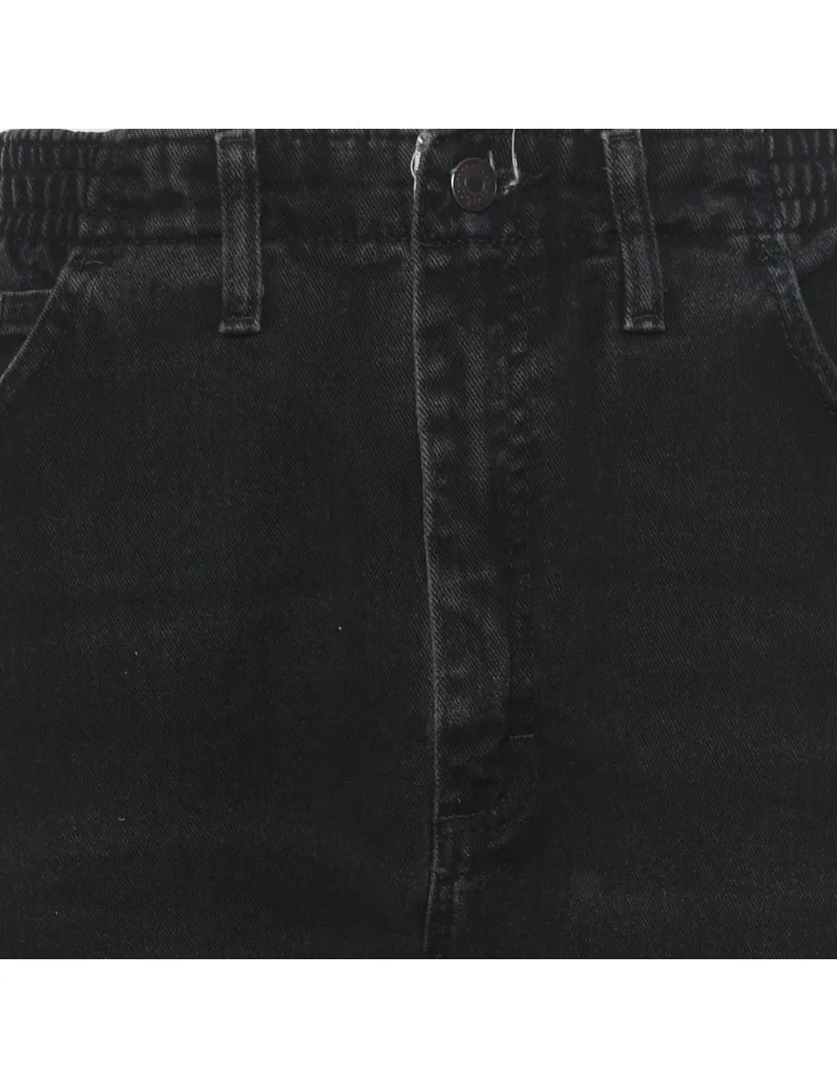 Lee Black Denim Trousers - W32 L30