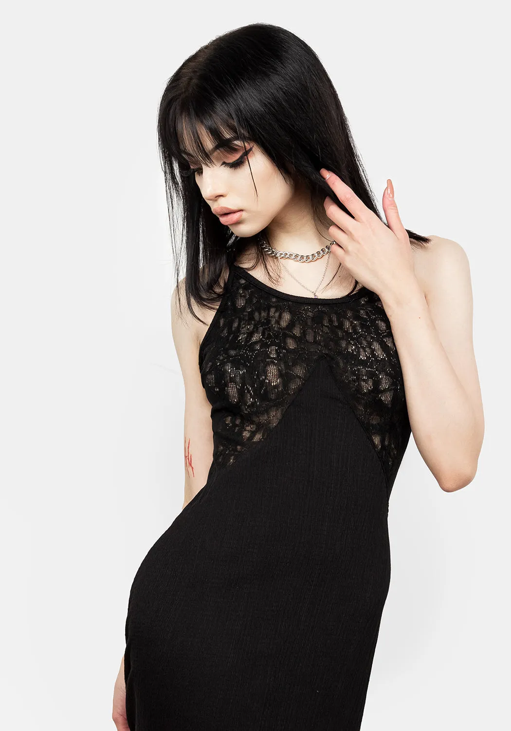 Libertina Lace Panel Slip Dress