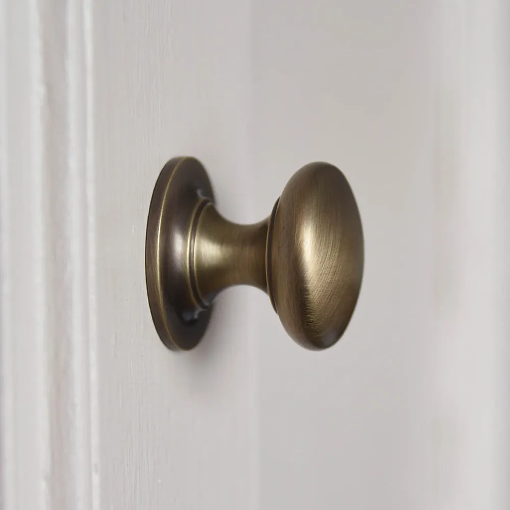 Light Antique Brass Cabinet Knob