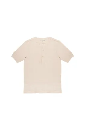 Loopwheeled Henley T-Shirt