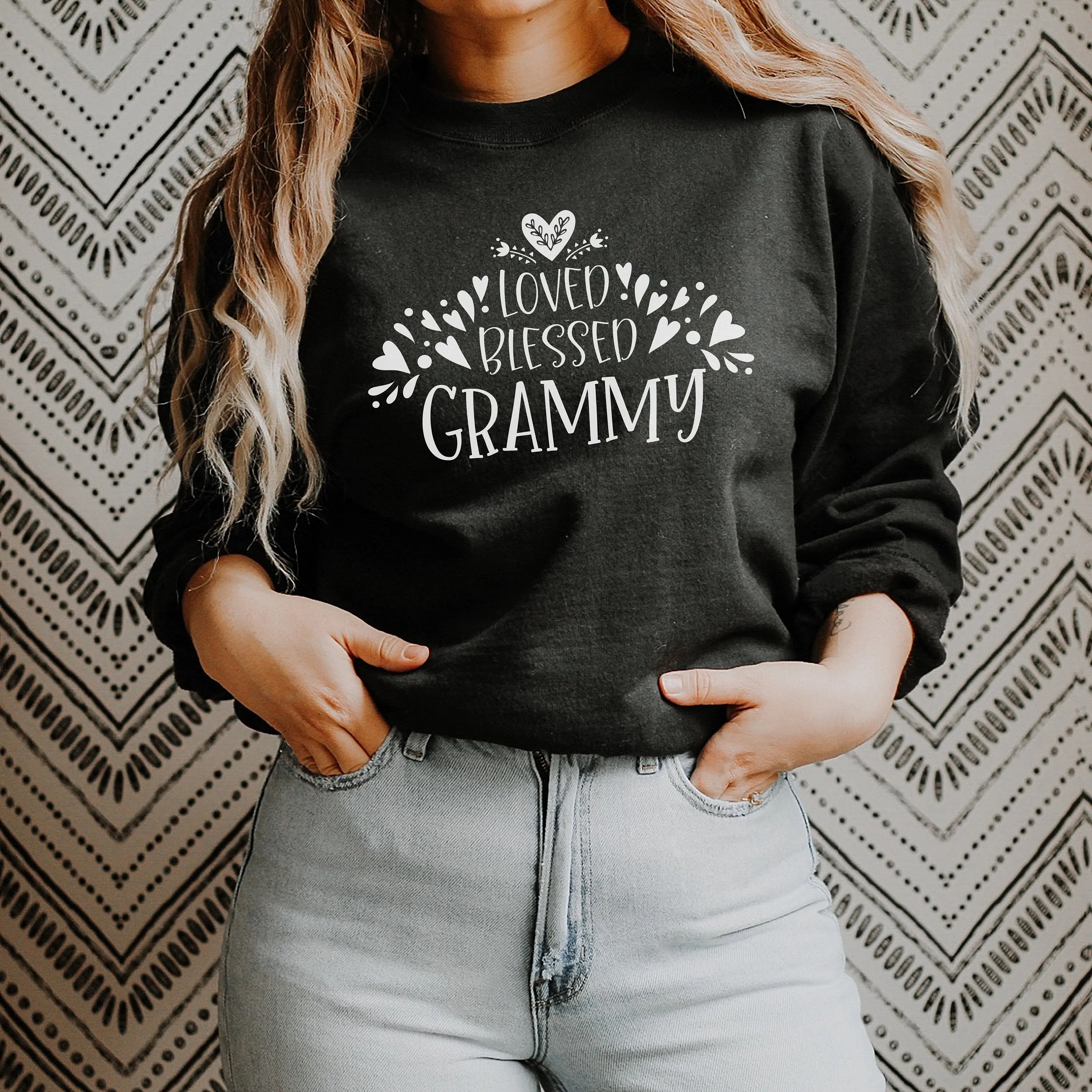 Loved Blessed Grammy Unisex Sweatshirt or Hoodie