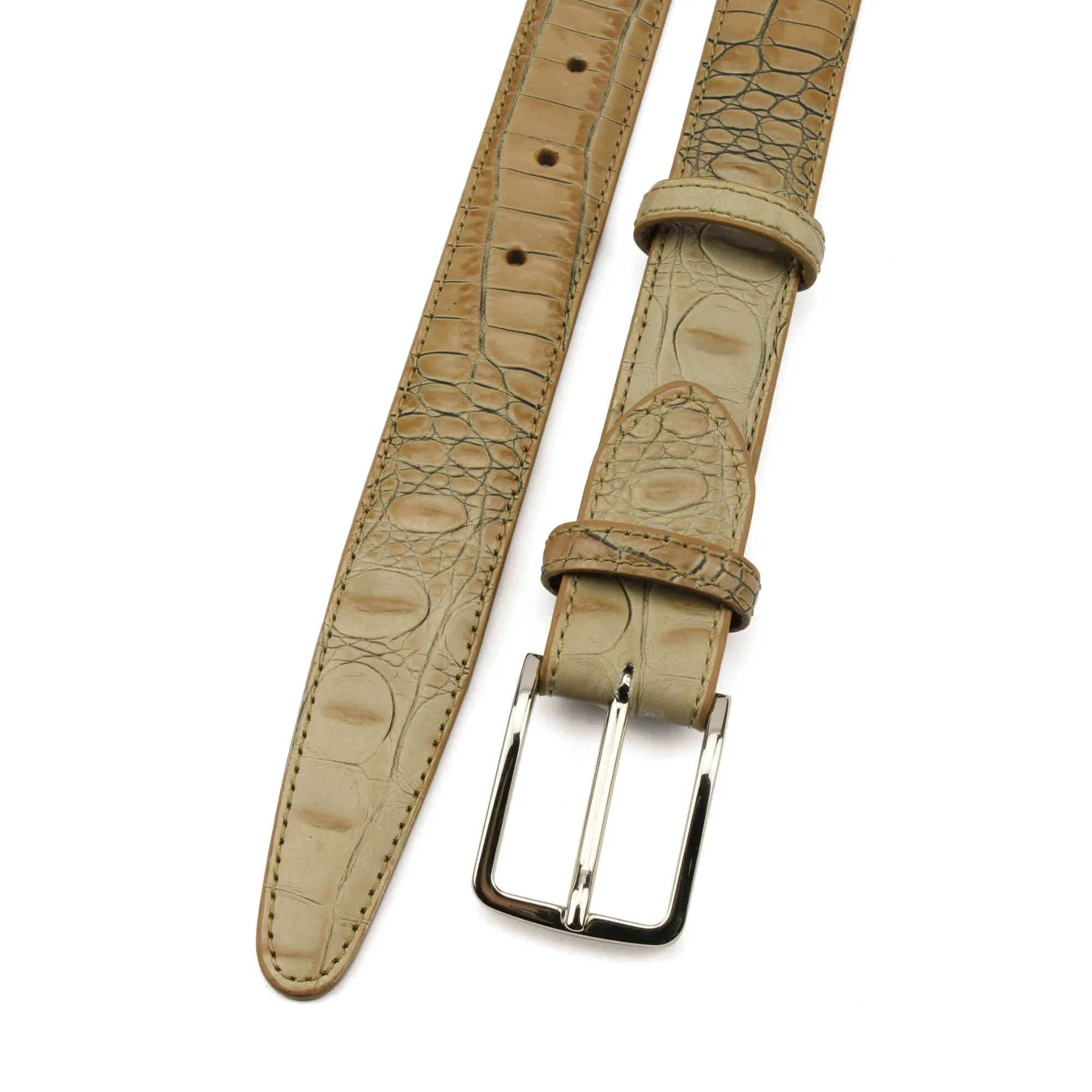 Magic Mushroom Mock Croc Narrow Belt