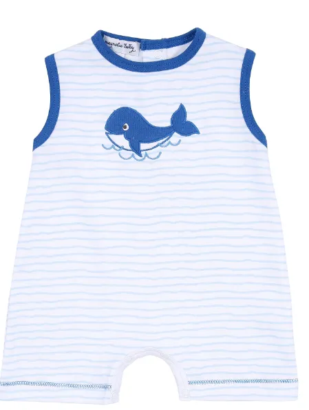 Magnolia Baby Whale Applique Dress Set