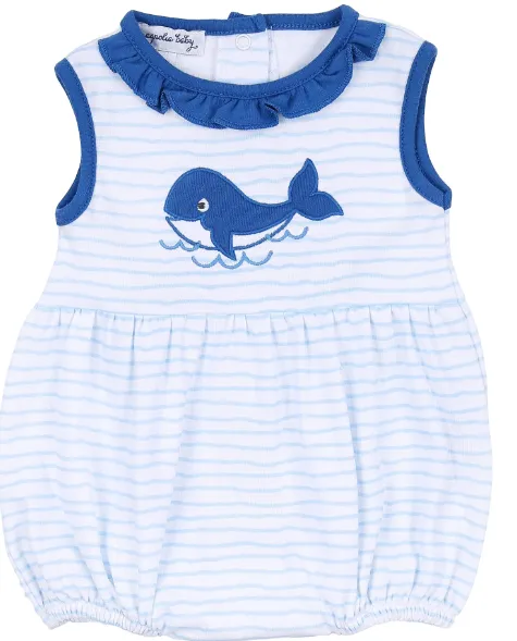 Magnolia Baby Whale Applique Dress Set