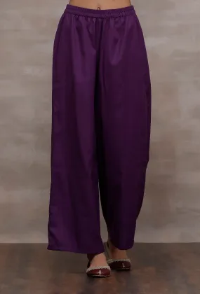 Mastani Purple Wool Pants