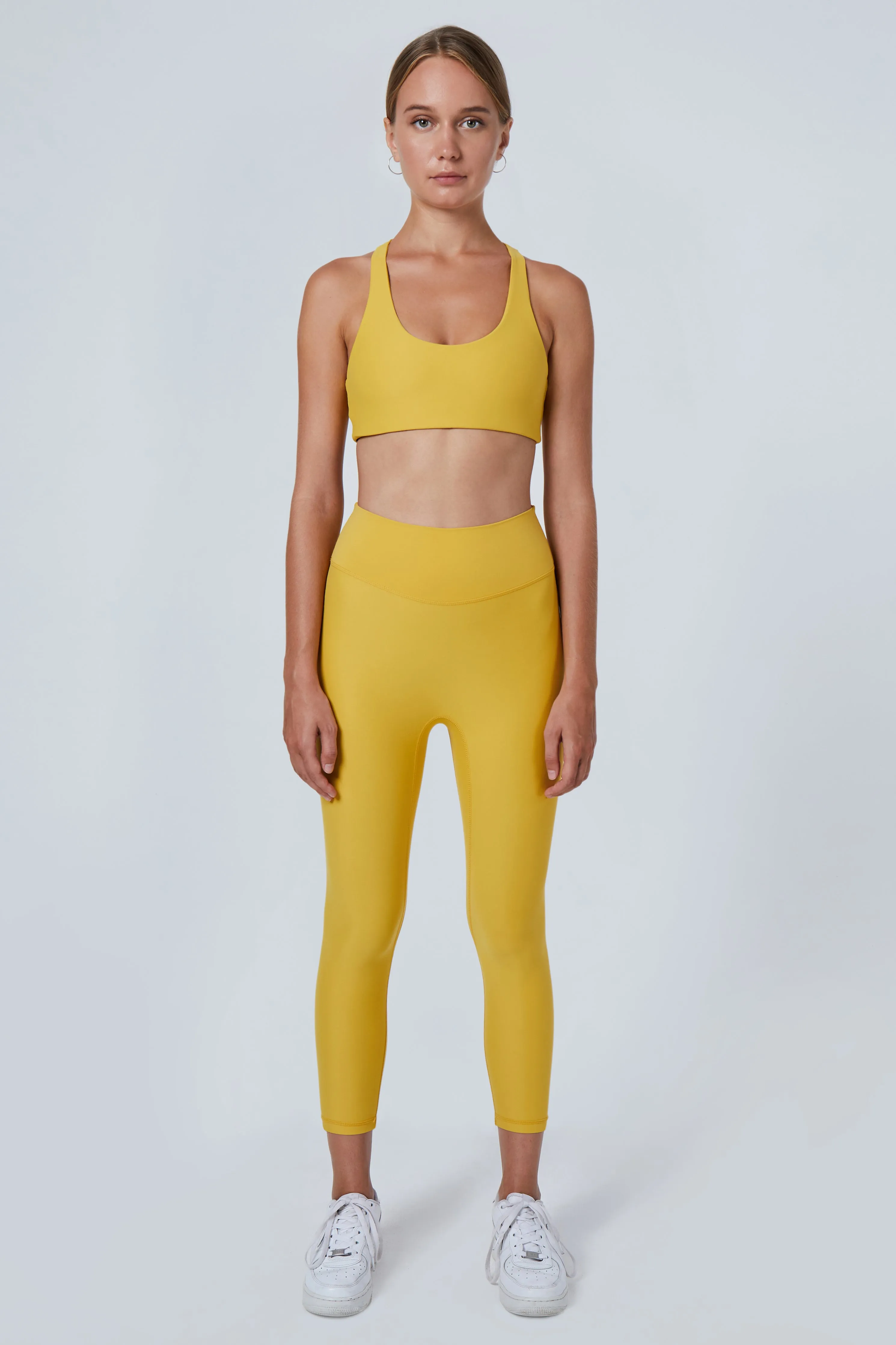 Mila 7/8 Length Leggings | Recycled Nylon | Mustard