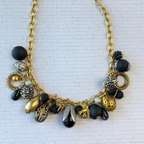 Noir Bauble Charm Necklace