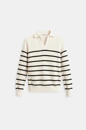 Old Money Classic Striped Raglan Sleeve Sweater