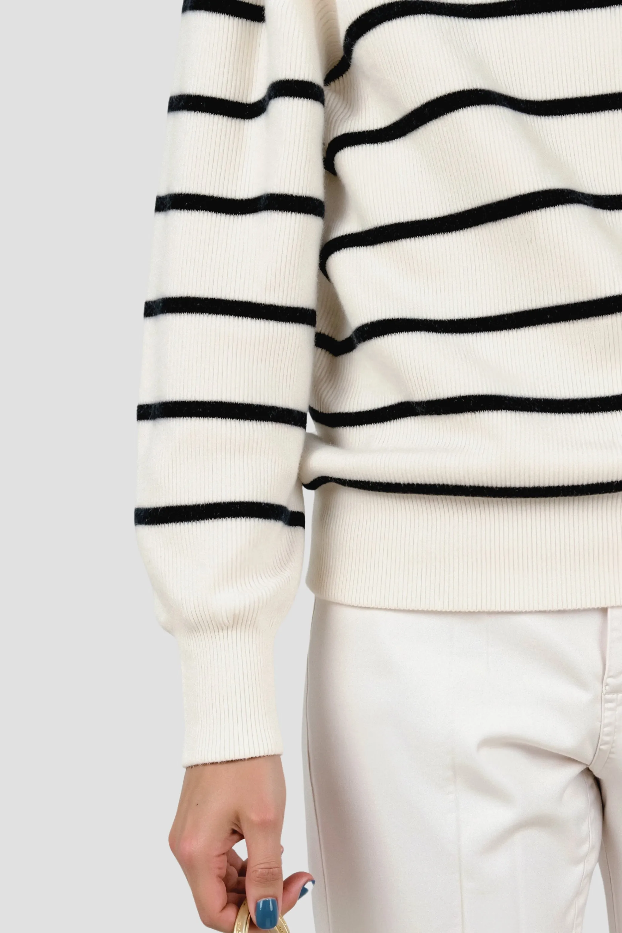 Old Money Classic Striped Raglan Sleeve Sweater