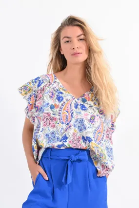 Paisley Print Top