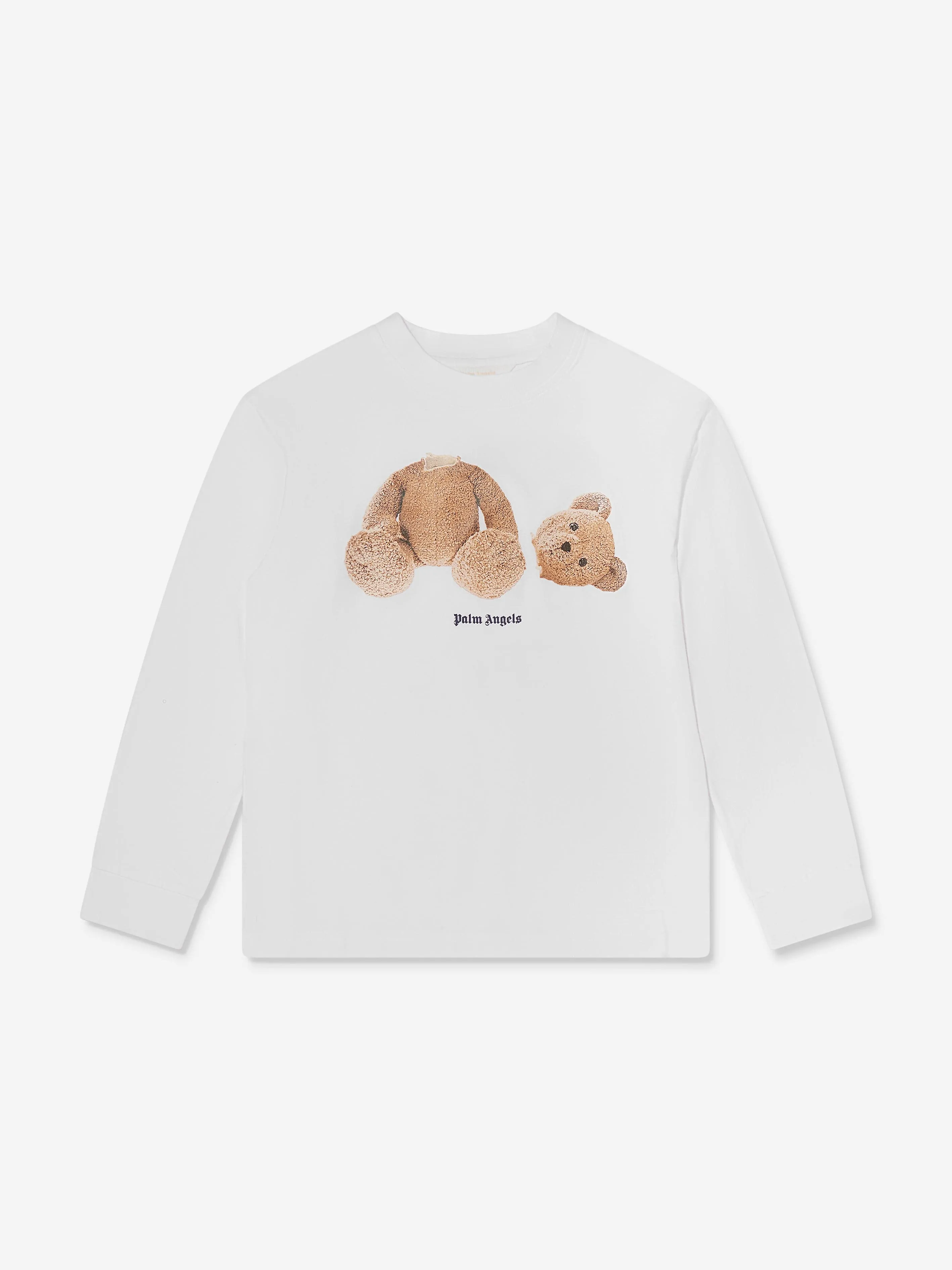 Palm Angels Kids Bear Long Sleeve T-Shirt