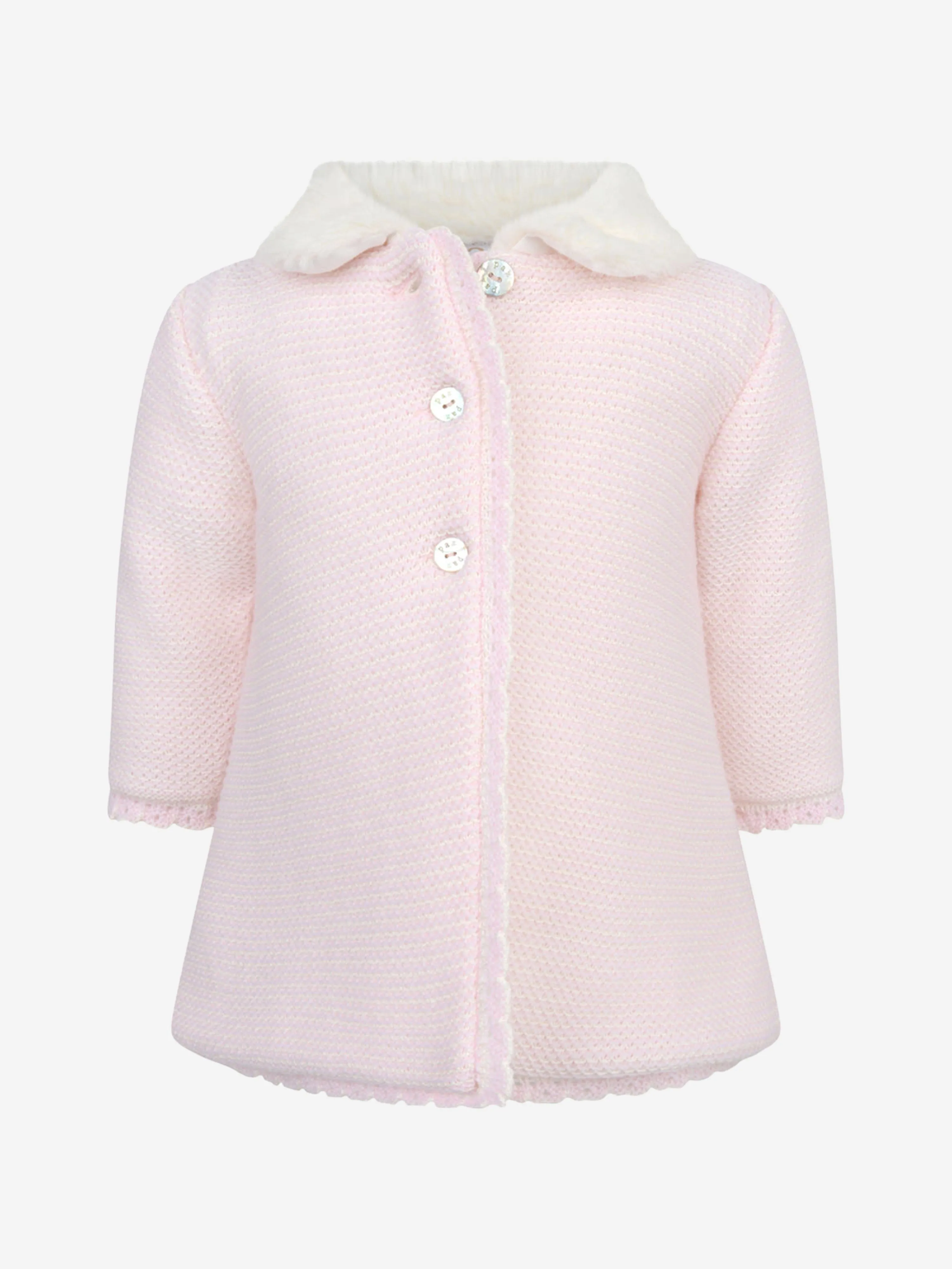 Paz Rodriguez Baby Girls Knitted Wool Blend Coat