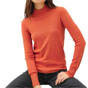 Persimmon Mock Neck Sweater