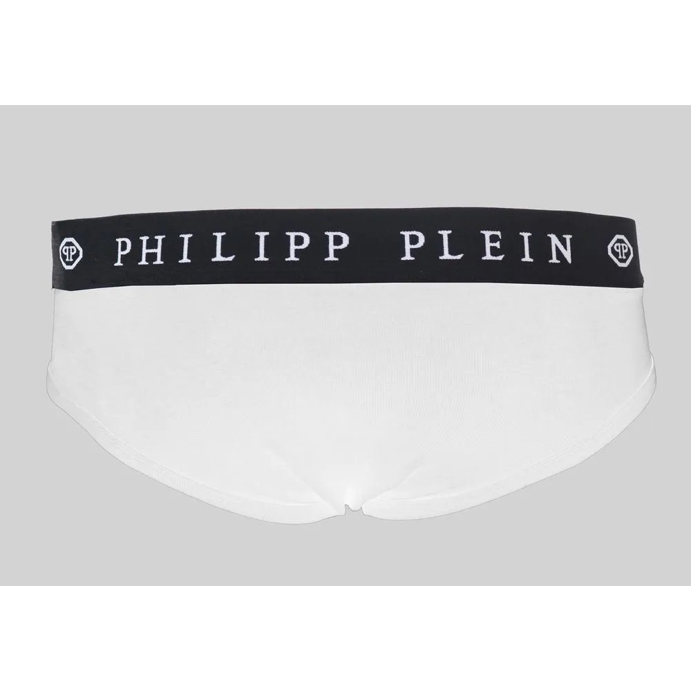 Philipp Plein White Cotton Men Boxer Short