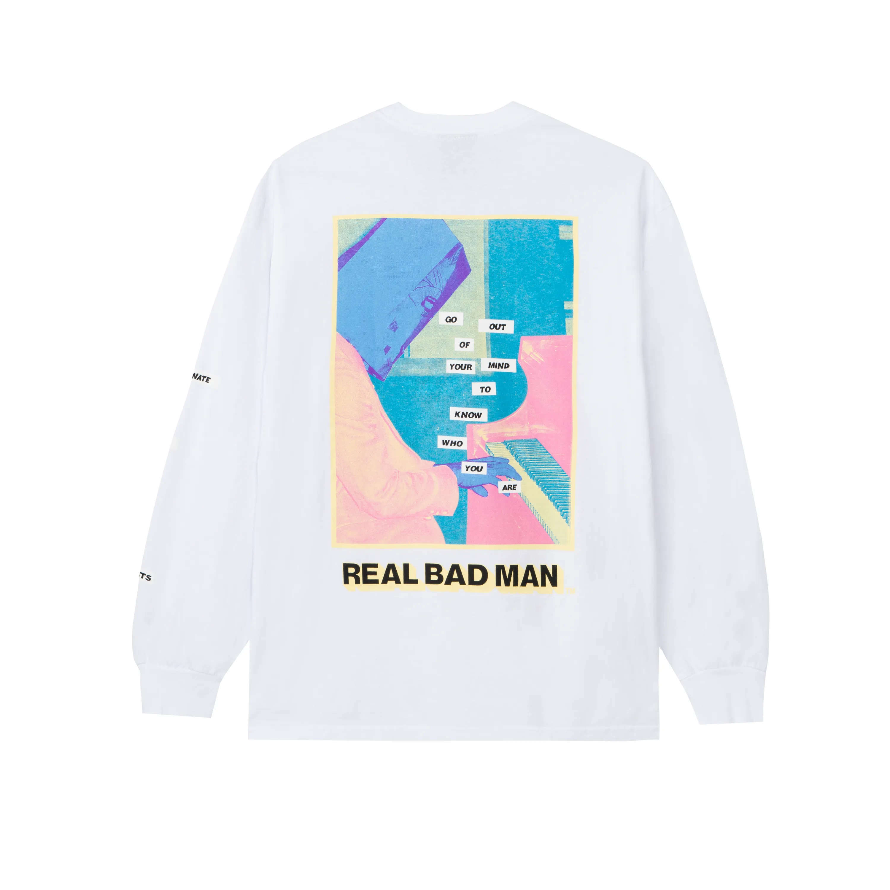 Piano Man L/S Tee, White