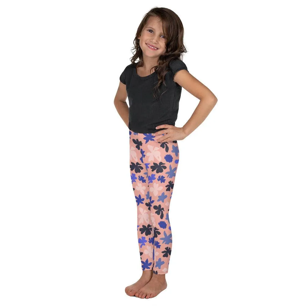 Pink Floral Kid's Leggings