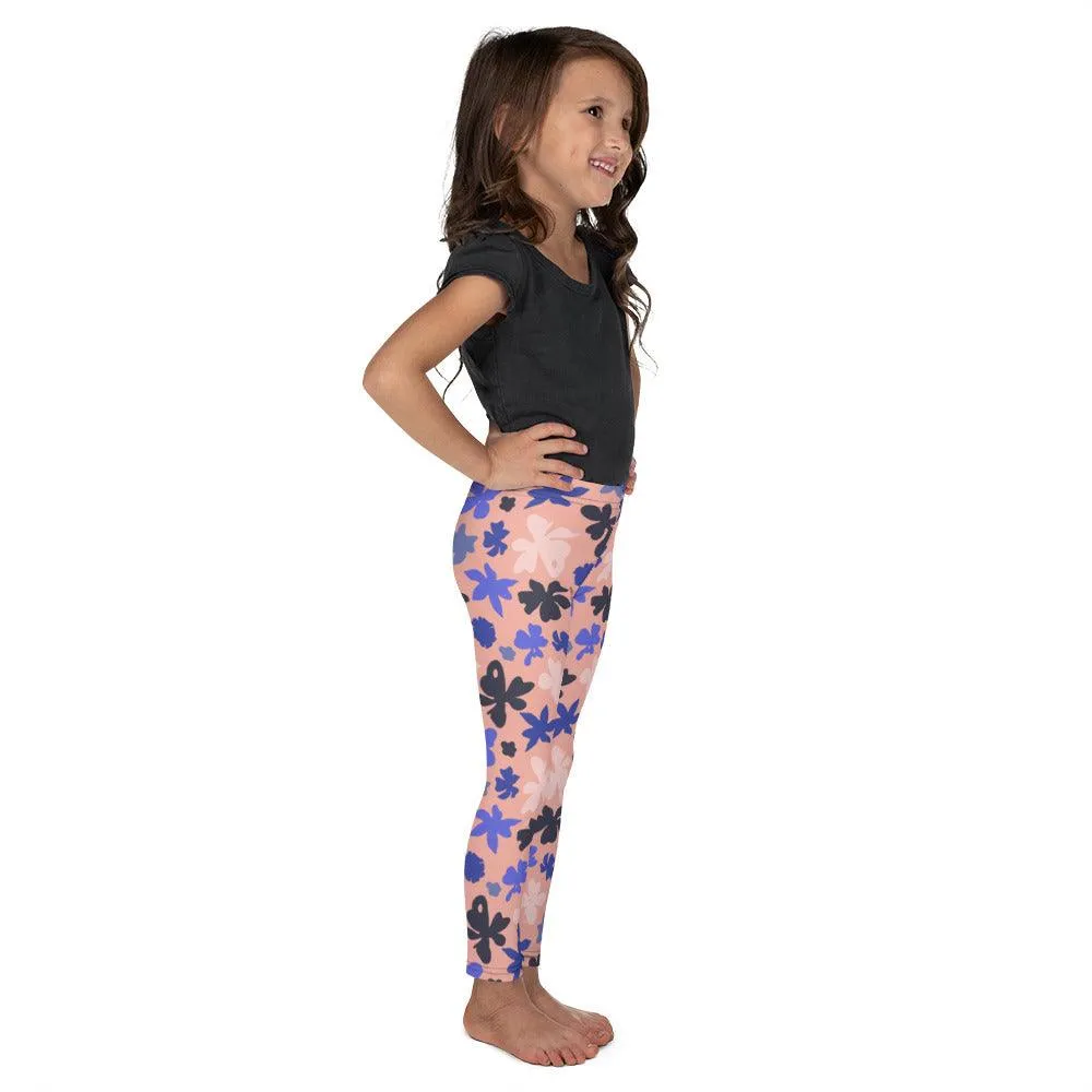 Pink Floral Kid's Leggings