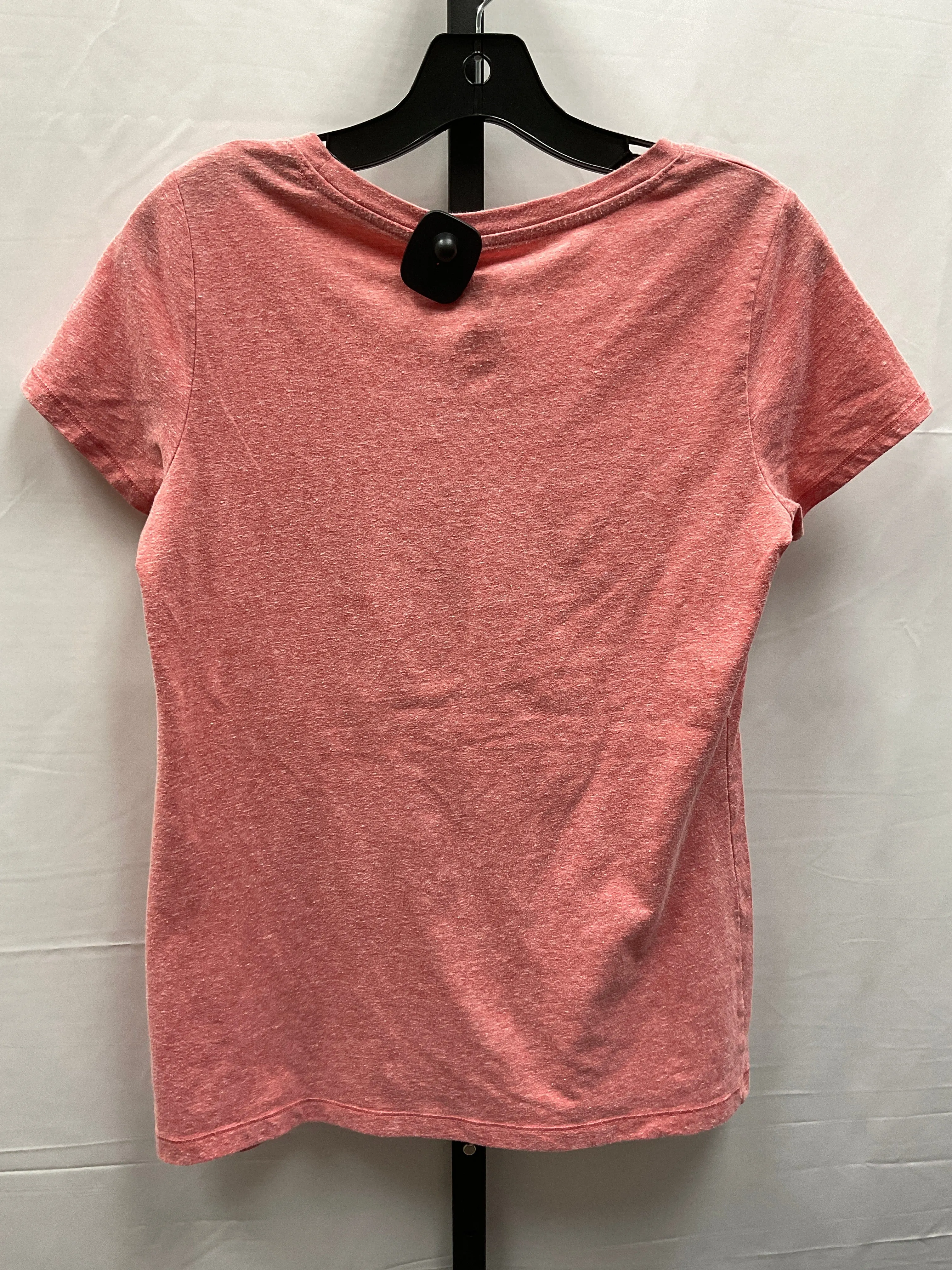 Pink Top Short Sleeve Basic St Johns Bay, Size S