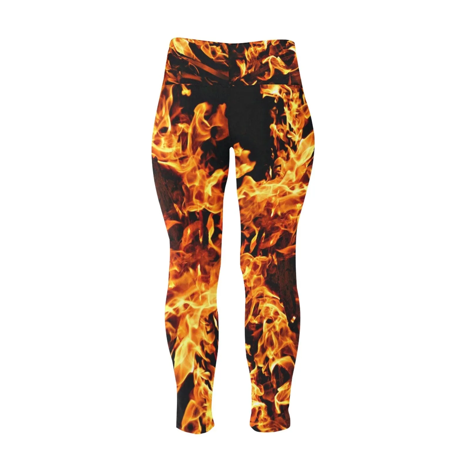 PlusSize fire flames High waisted Leggings,casual,gym/yoga/chill wear,chillout wear,Gifts for Her/Christmas/Thanksgiving/Birthday/Graduation