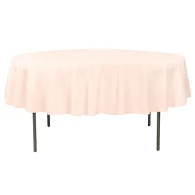 Polyester 90" Round Tablecloth - Blush