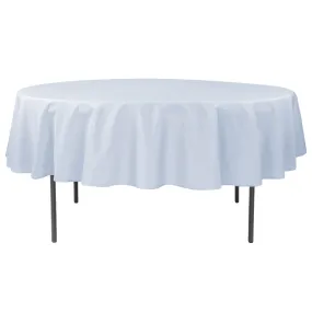 Polyester 90" Round Tablecloth - Dusty Blue