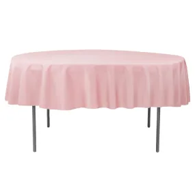 Polyester 90" Round Tablecloth - Dusty Rose/Mauve