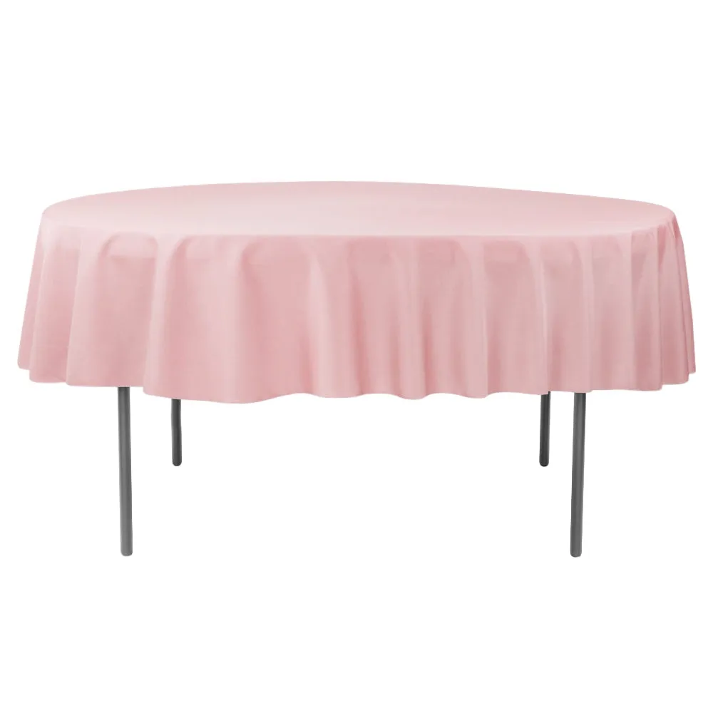 Polyester 90" Round Tablecloth - Dusty Rose/Mauve